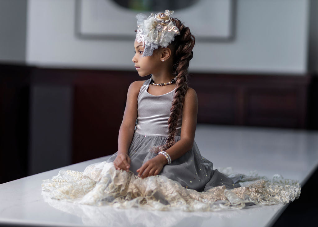 Silver Solstice Hi-Low Dress Maxi - PREORDER