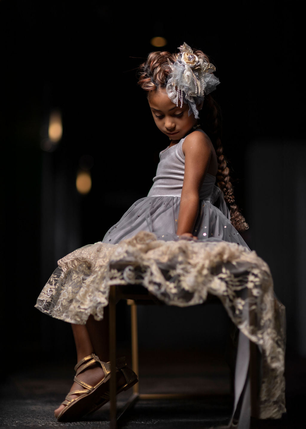 Silver Solstice Hi-Low Dress Maxi - PREORDER