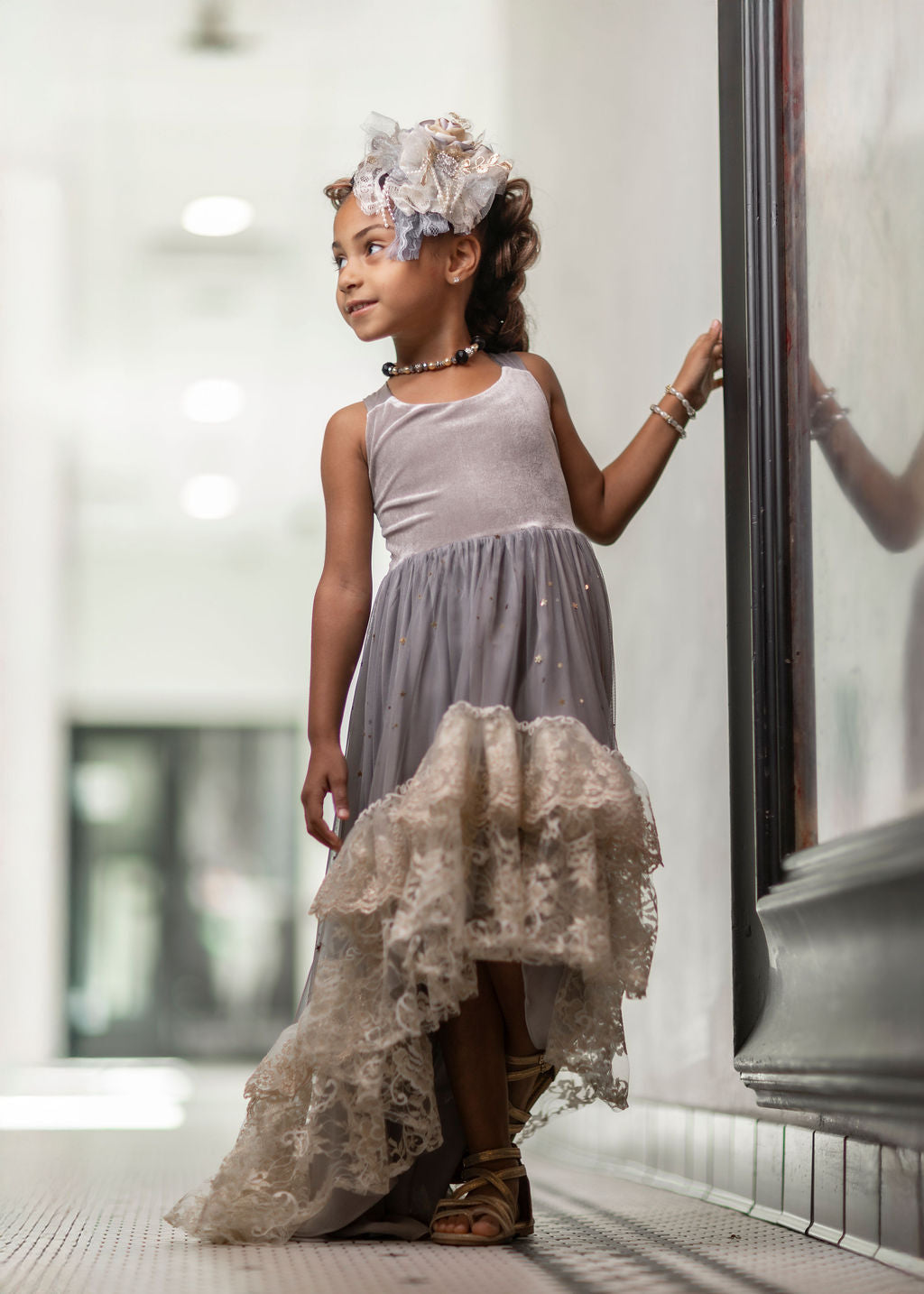 Silver Solstice Hi-Low Dress Maxi - PREORDER
