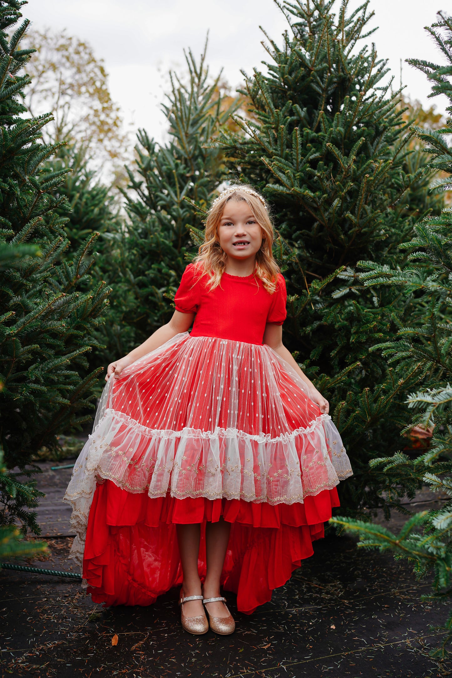 Madeline's Enchanted Ruby Holiday dress - READY TO SHIP