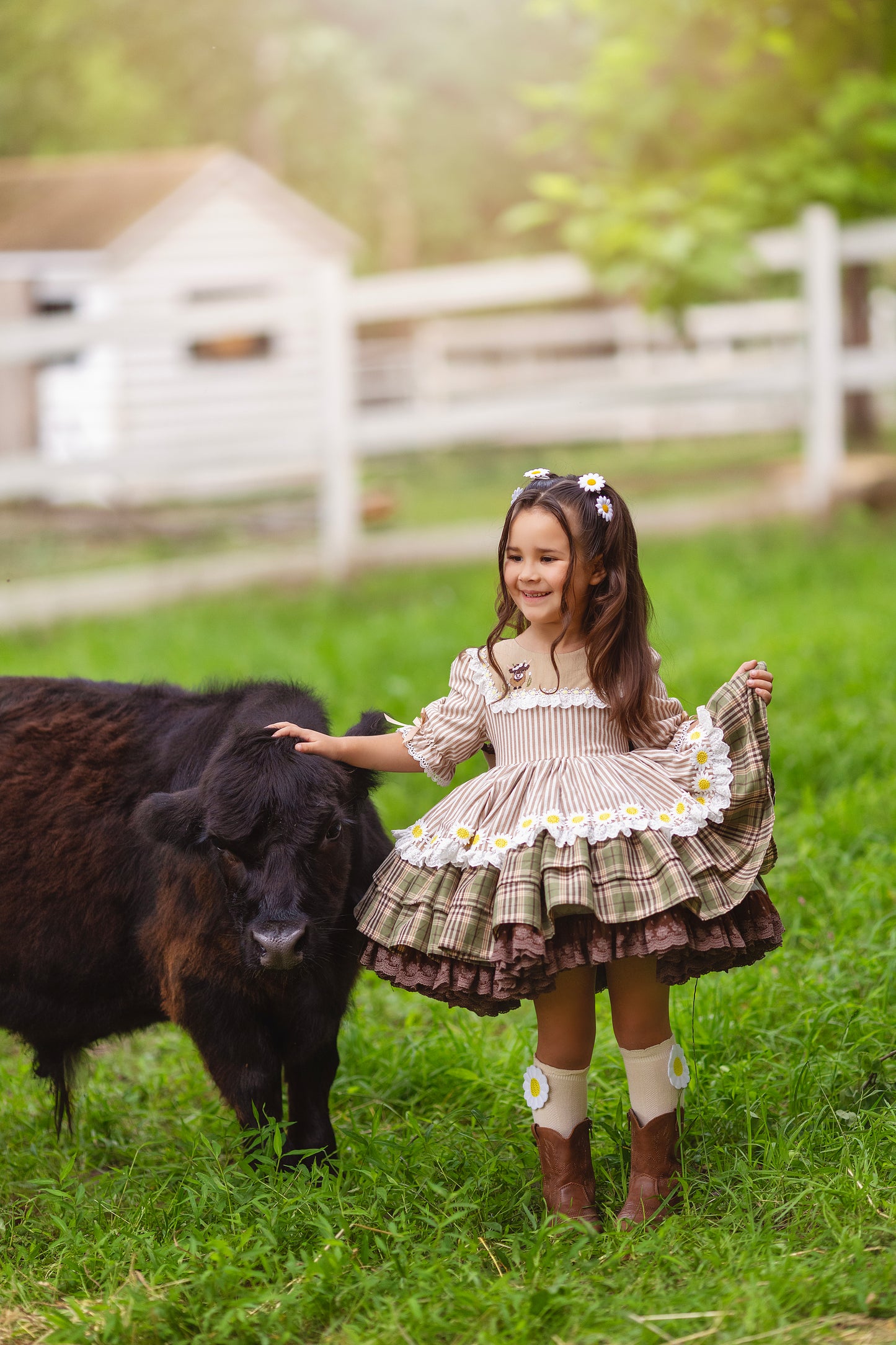 Highland Honey Pettiskirt Dress and Blooms - PREORDER