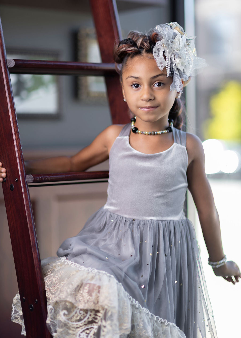 Silver Solstice Hi-Low Dress Maxi - PREORDER