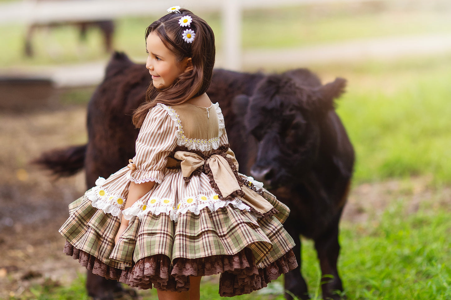 Highland Honey Pettiskirt Dress and Blooms - PREORDER
