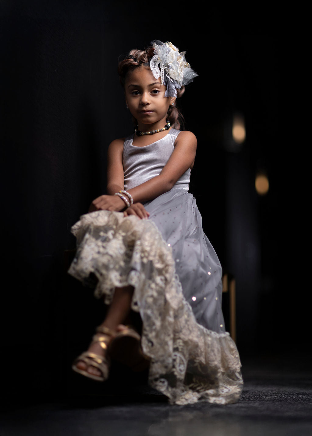 Silver Solstice Hi-Low Dress Maxi - PREORDER