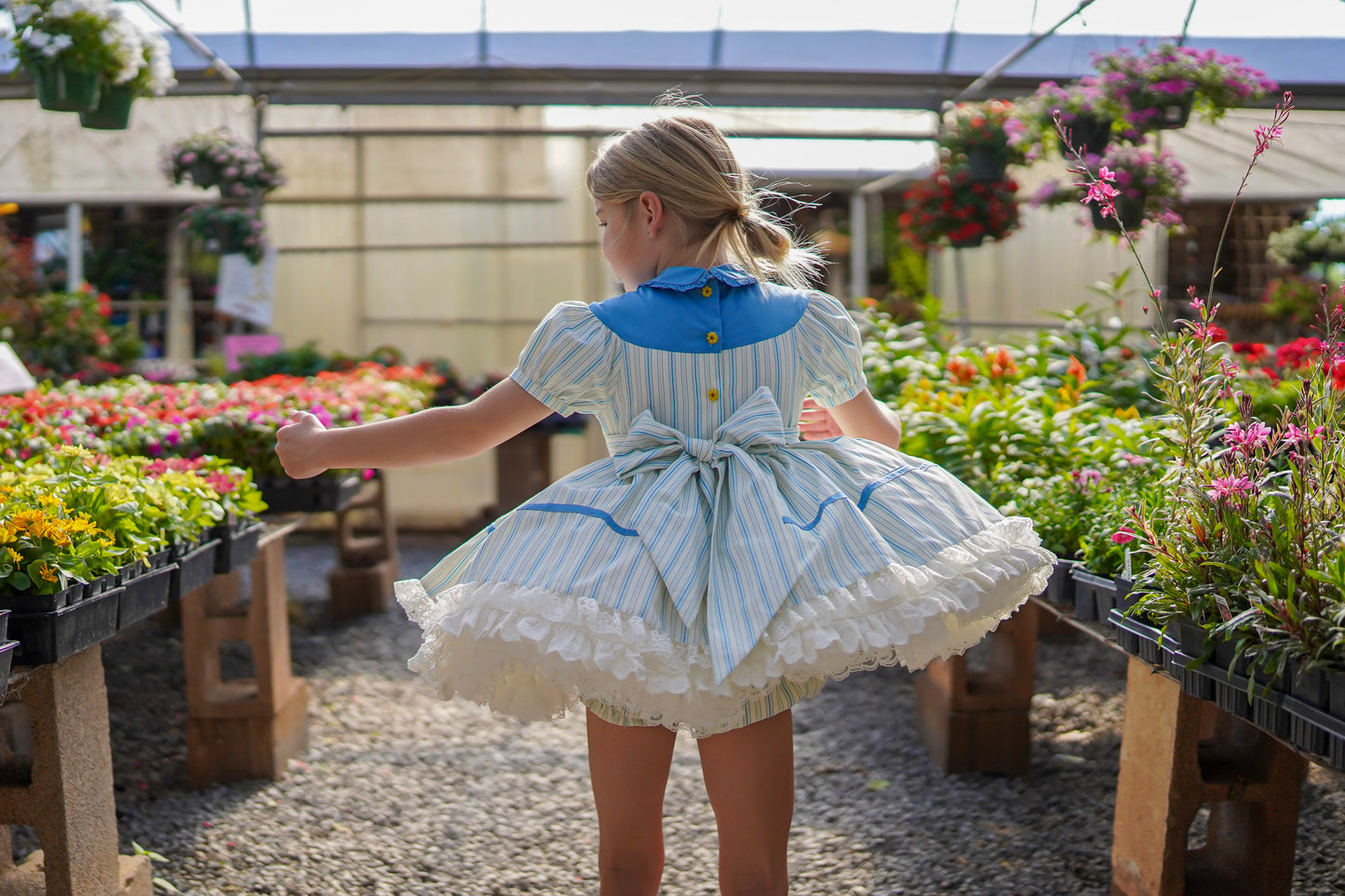 You Are My Sunshine Pettiskirt Dress and Blooms - READY TO SHIP