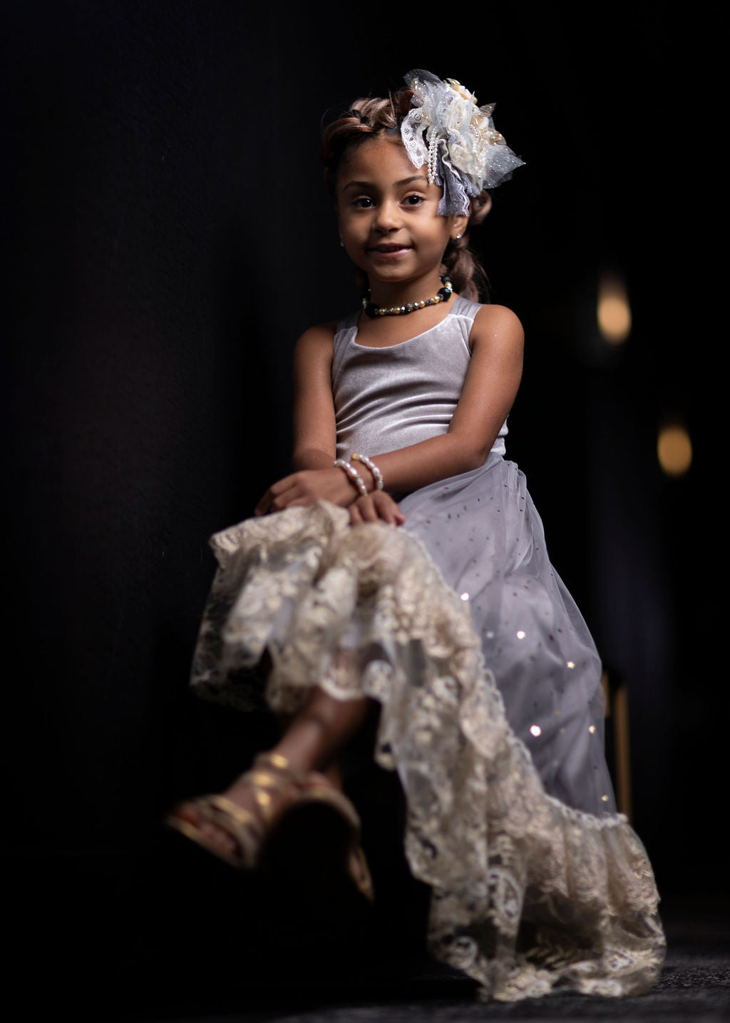 Silver Solstice Hi-Low Dress Maxi - PREORDER