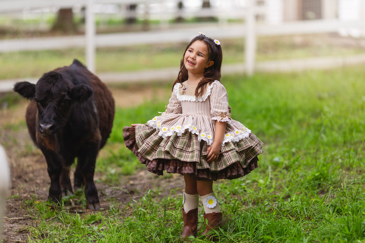 Highland Honey Pettiskirt Dress and Blooms - PREORDER