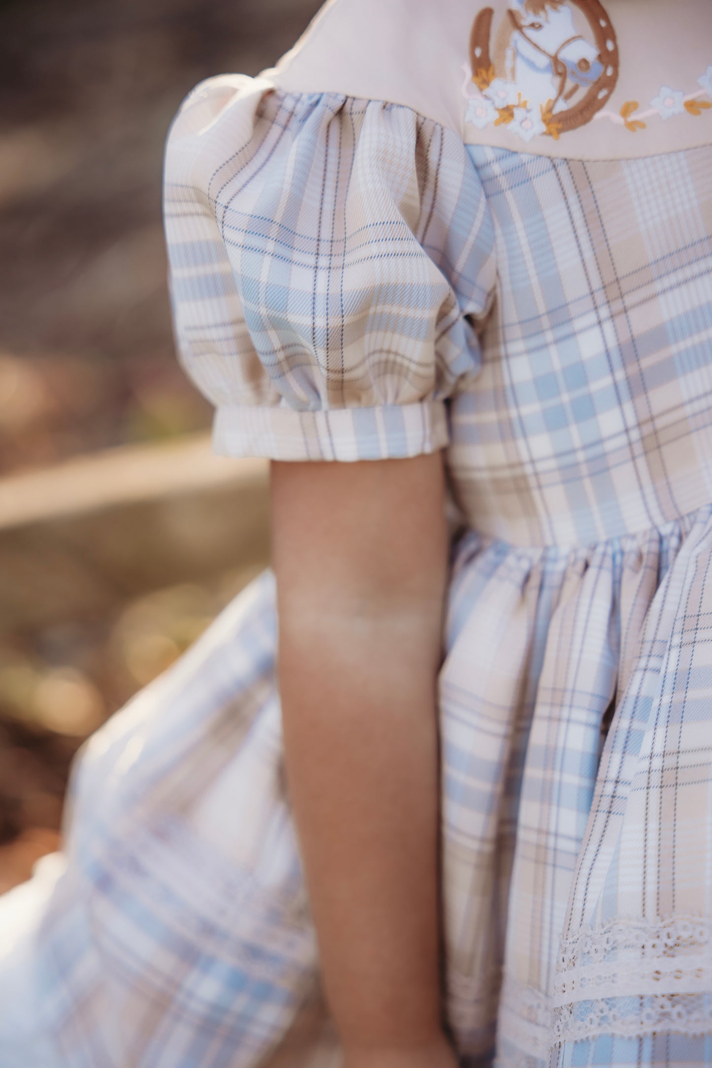 Gentry's Country Chic Vintage Plaid dress and bloomers - READY TO SHIP