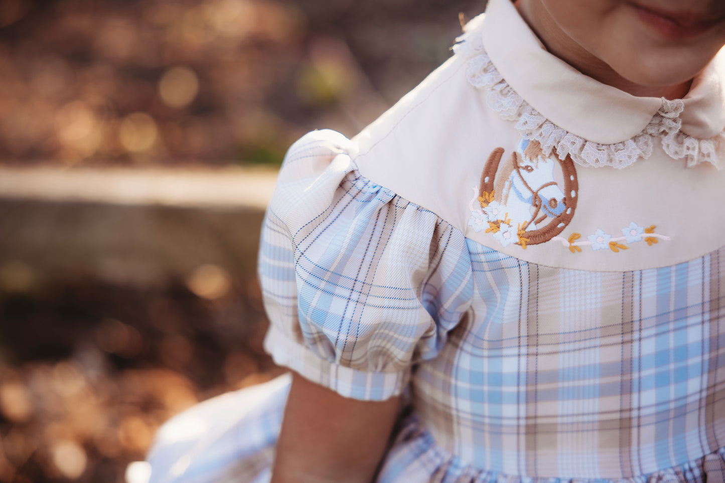 Gentry's Country Chic Vintage Plaid dress and bloomers - READY TO SHIP