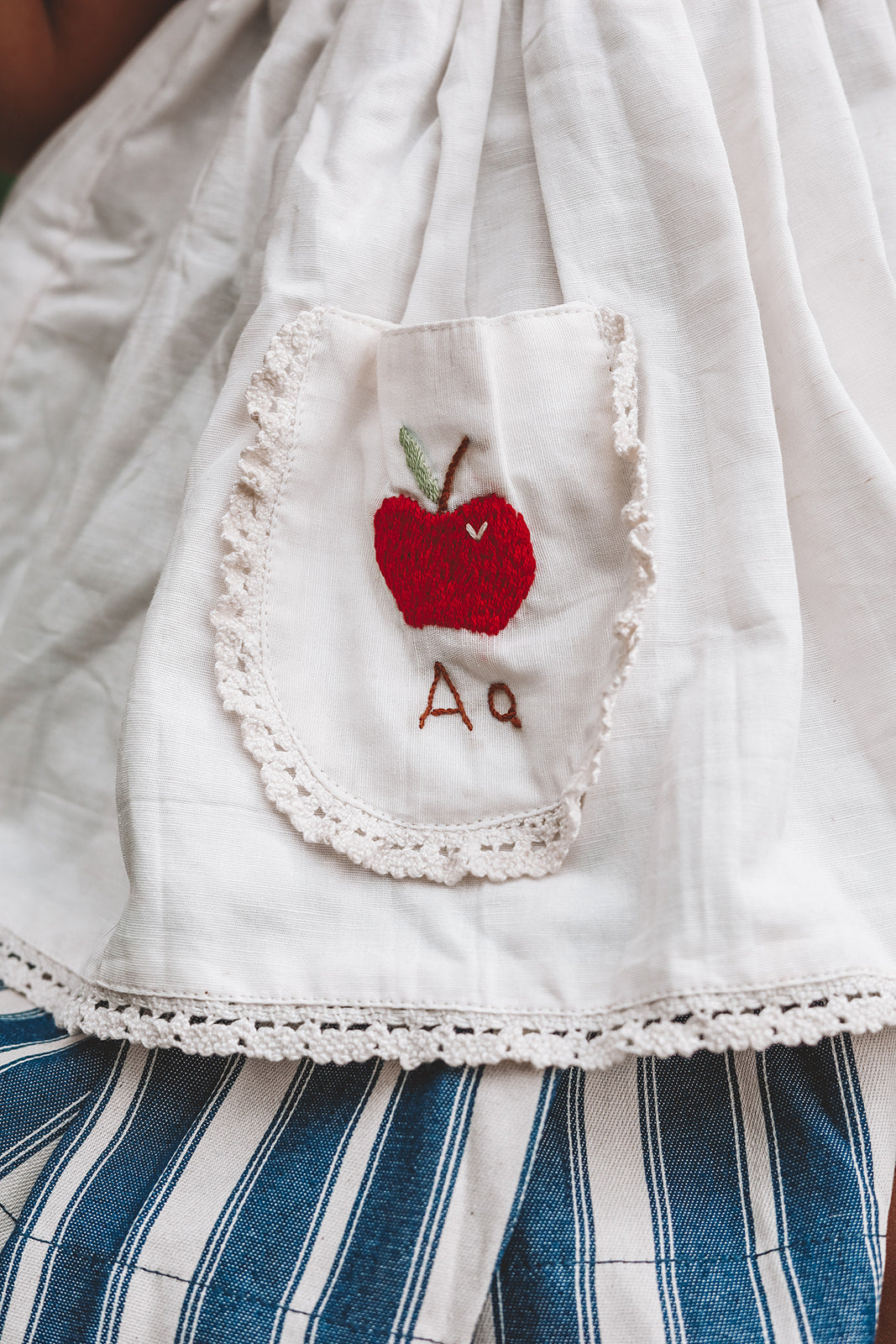 Orchard in Autumn Vintage Pinafore Apron Dress