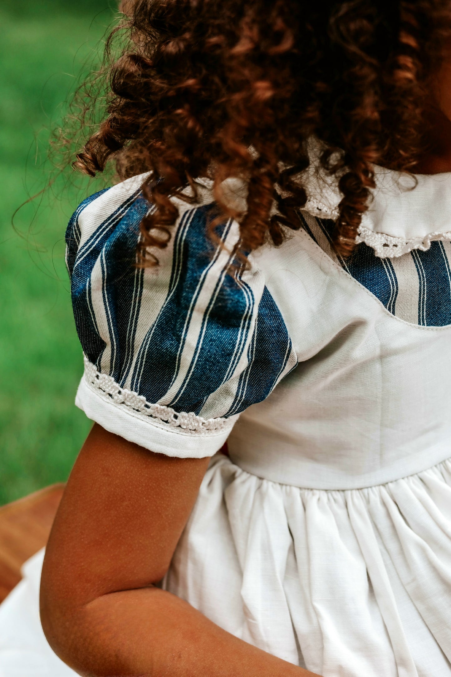 Orchard in Autumn Vintage Pinafore Apron Dress