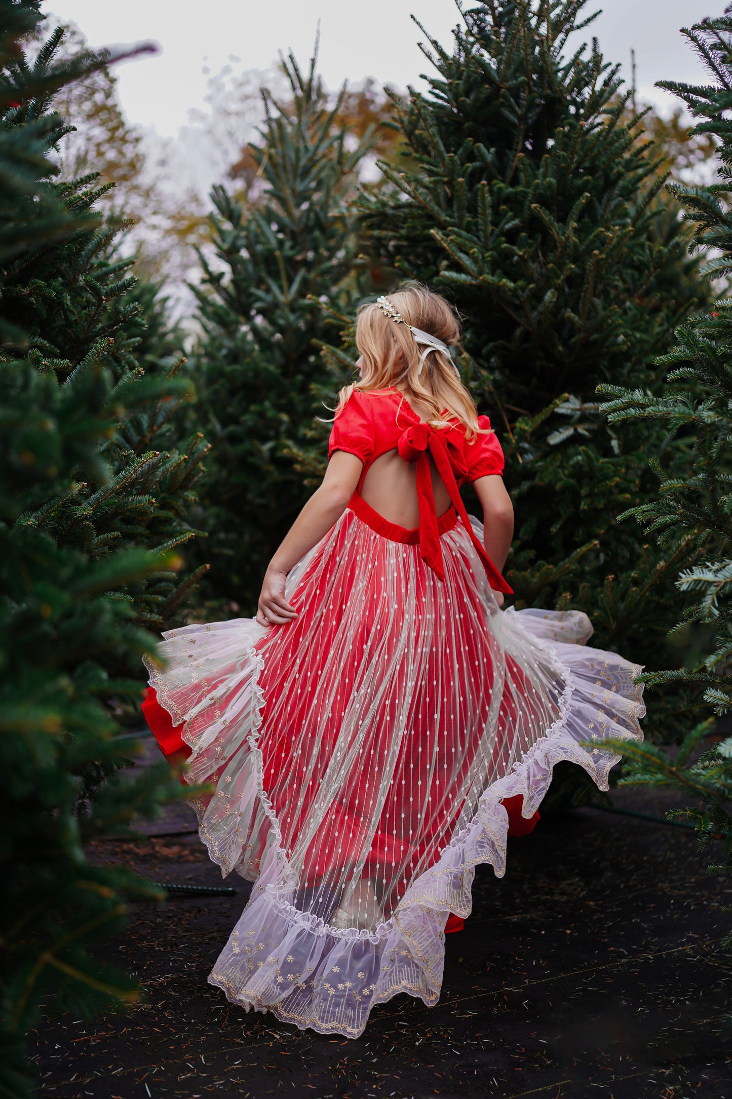 Madeline's Enchanted Ruby Holiday dress - READY TO SHIP