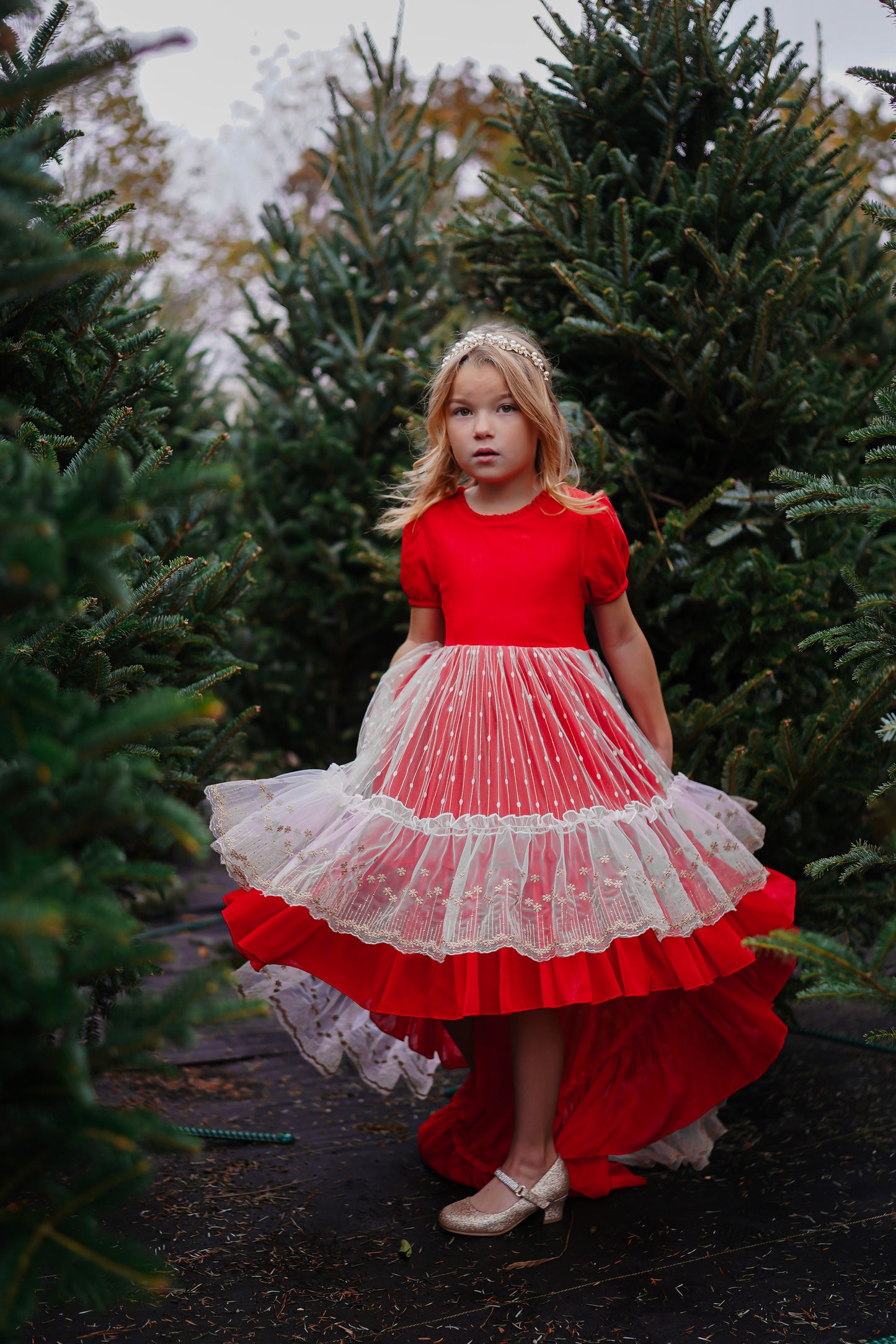 Madeline's Enchanted Ruby Holiday dress - READY TO SHIP