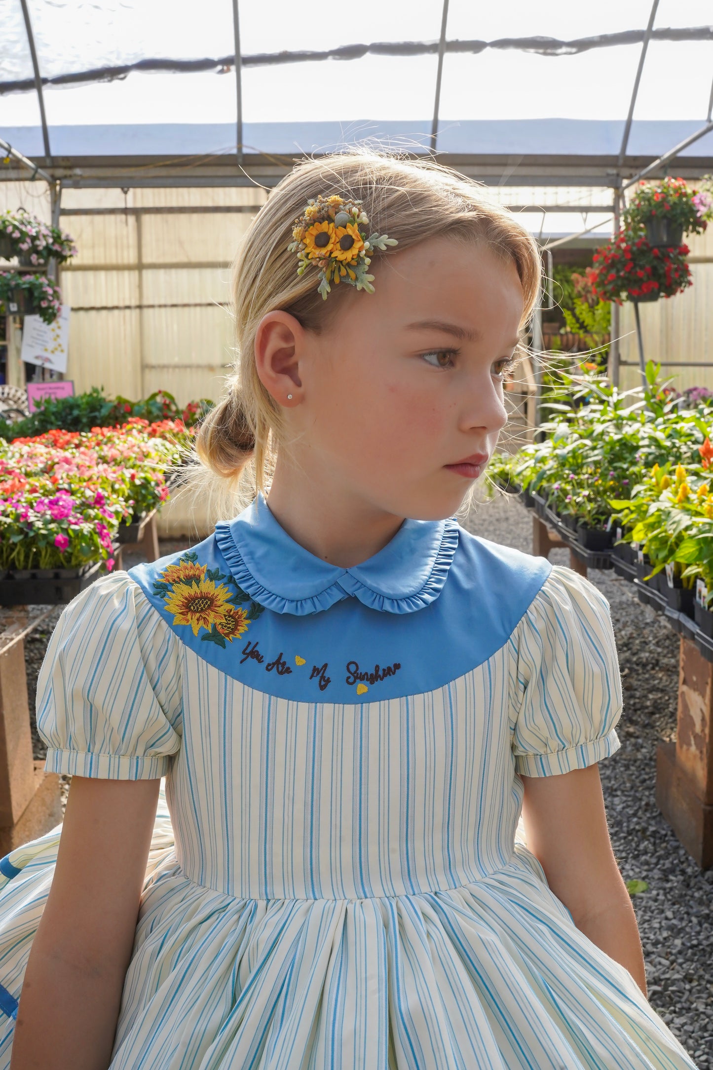 You Are My Sunshine Pettiskirt Dress and Blooms - READY TO SHIP