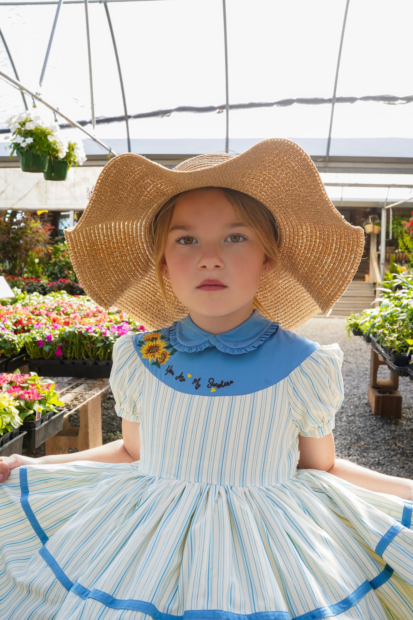You Are My Sunshine Pettiskirt Dress and Blooms - READY TO SHIP