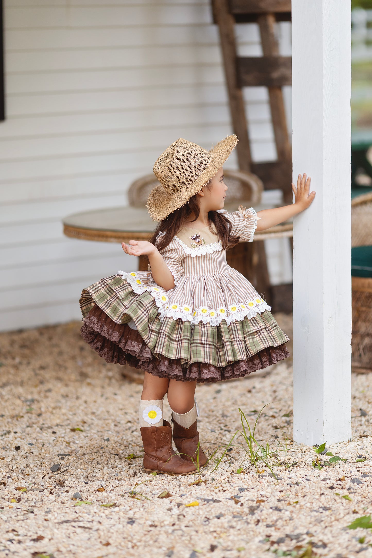 Highland Honey Pettiskirt Dress and Blooms - PREORDER