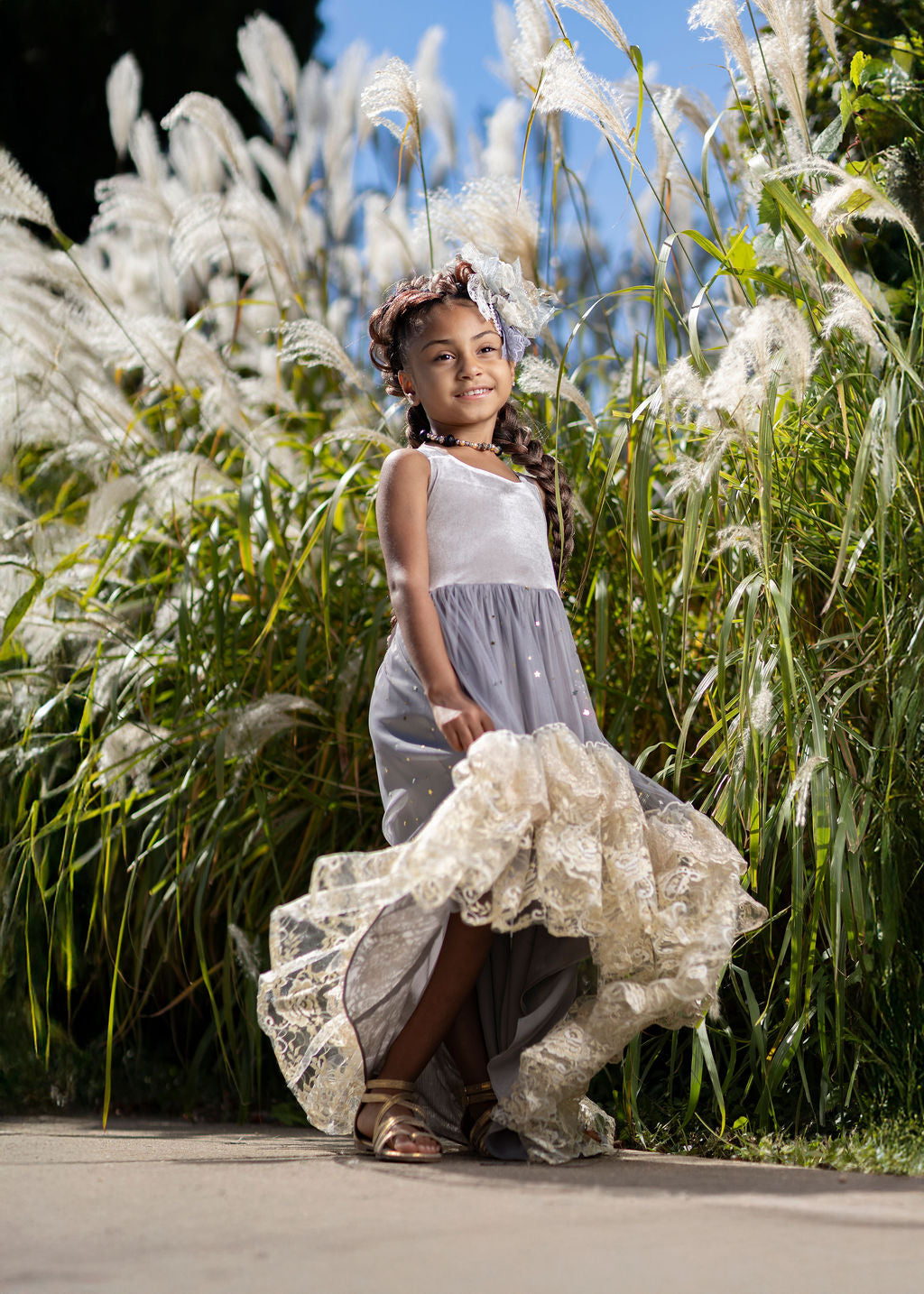 Silver Solstice Hi-Low Dress Maxi - PREORDER