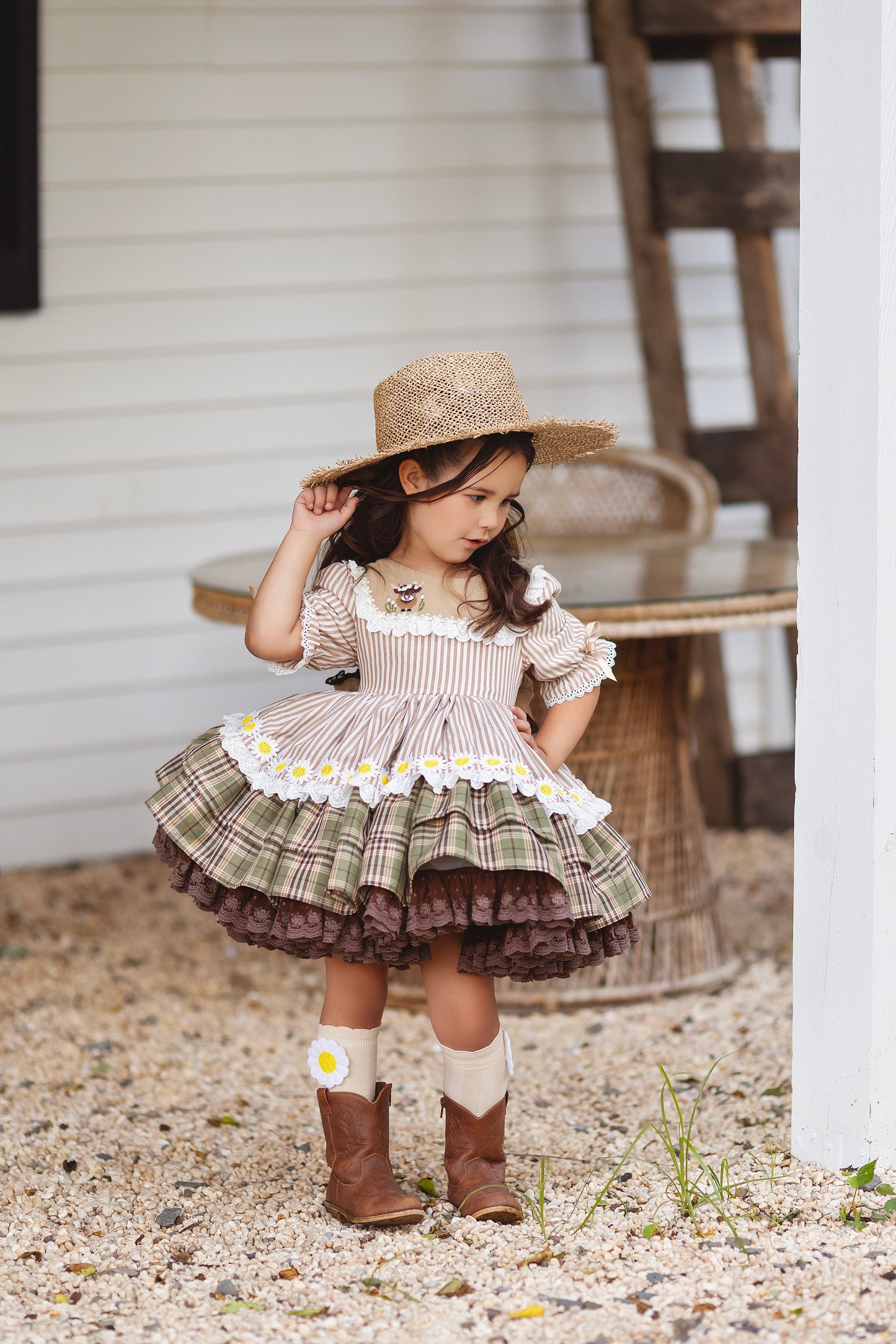Highland Honey Pettiskirt Dress and Blooms - PREORDER