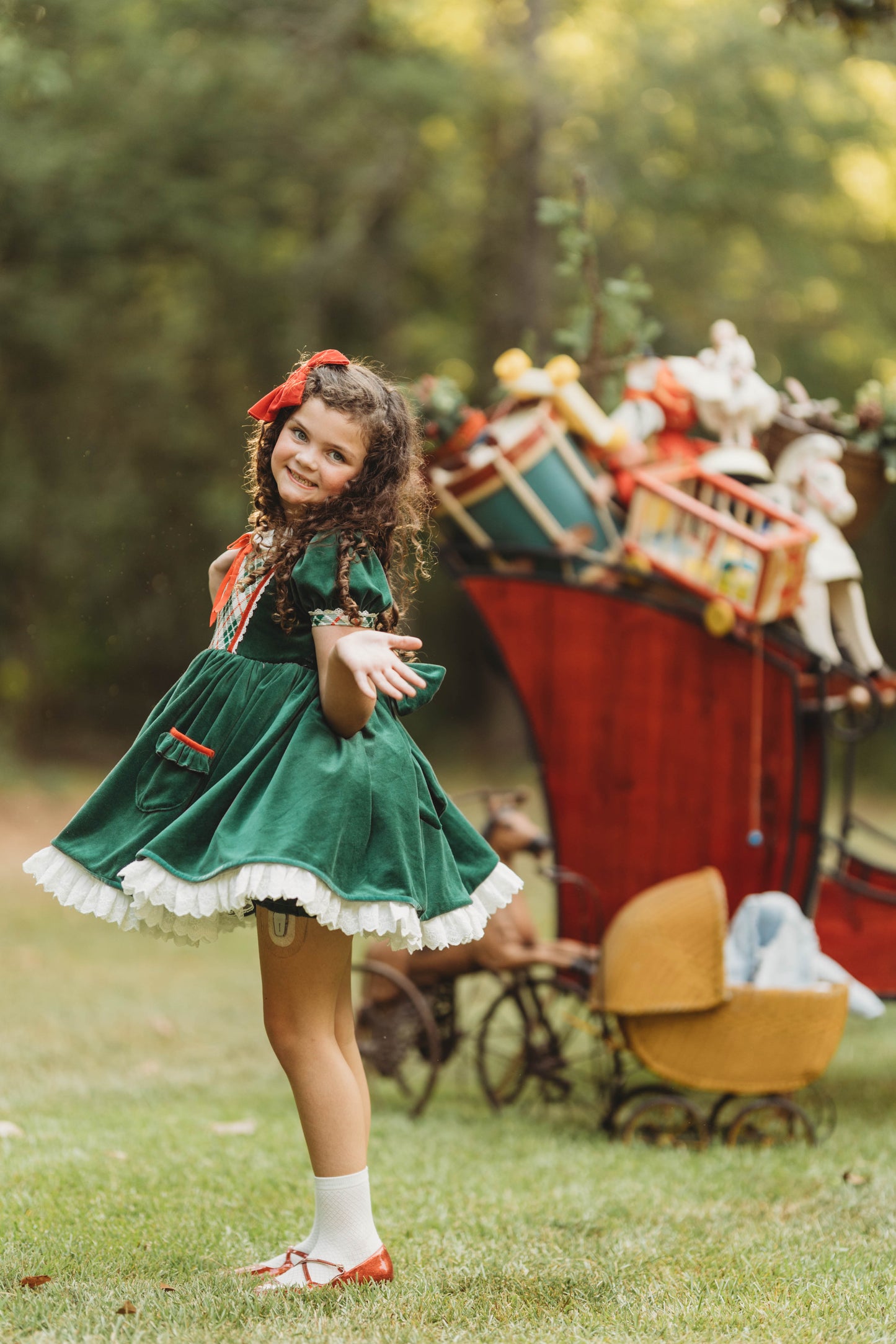 Vintage Velvet Noel Pettiskirt dress