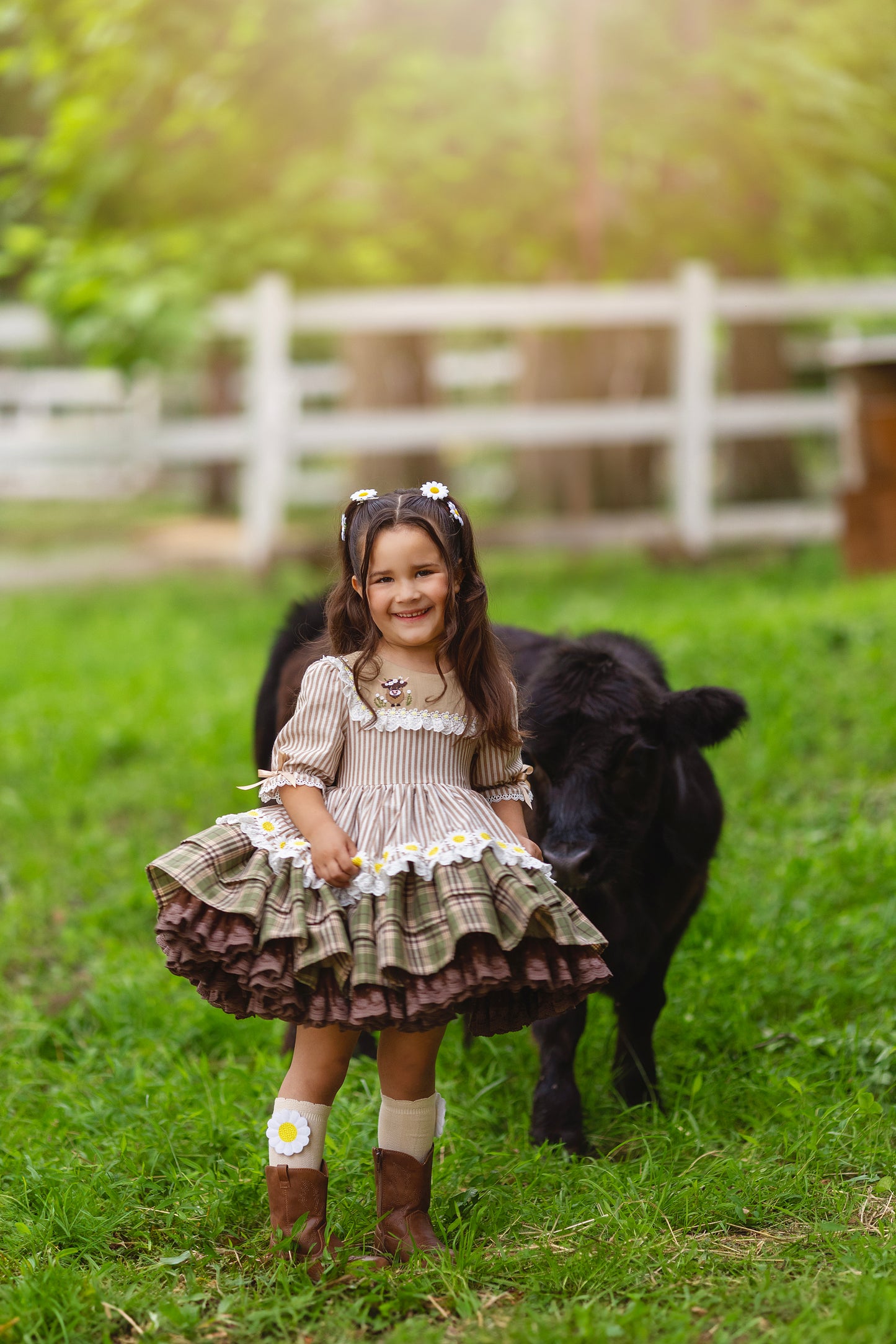 Highland Honey Pettiskirt Dress and Blooms - PREORDER