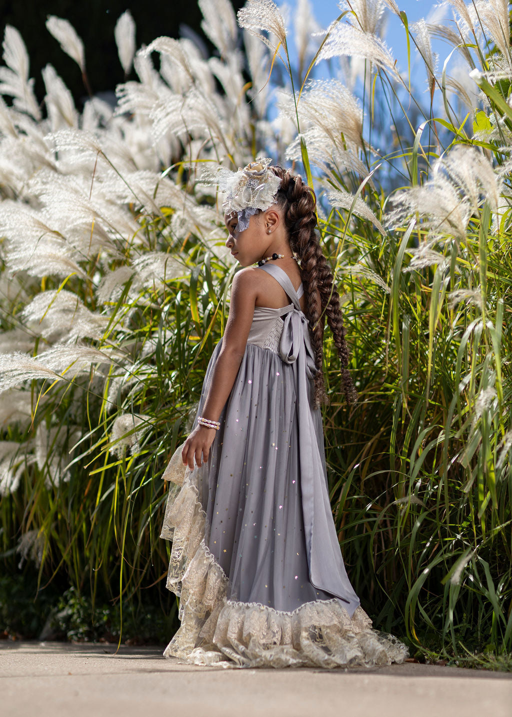 Silver Solstice Hi-Low Dress Maxi - PREORDER