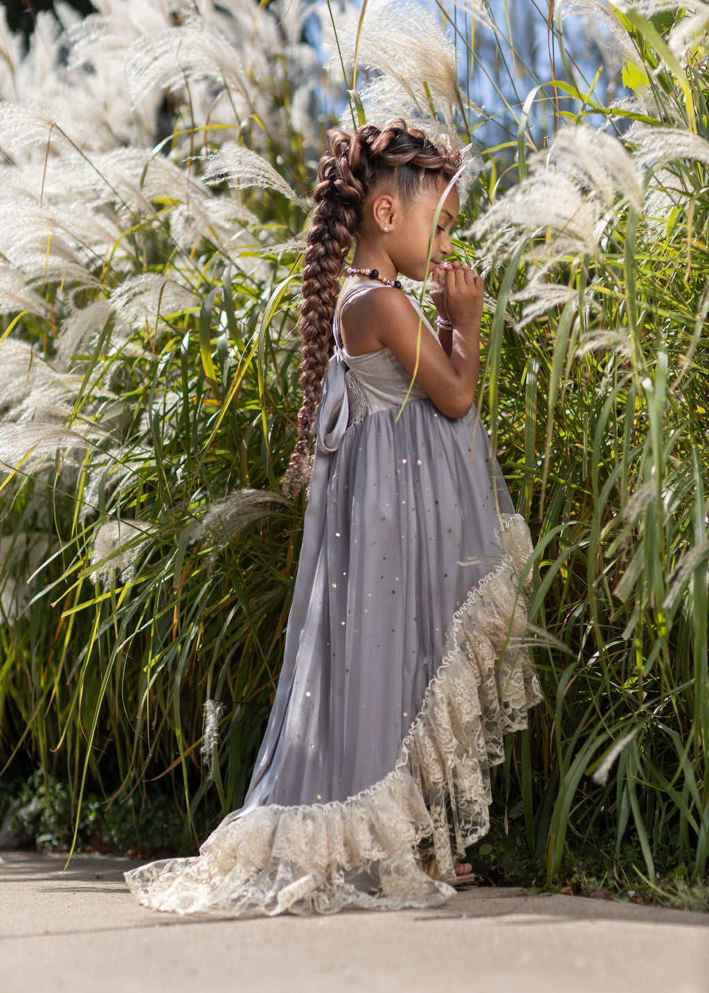 Silver Solstice Hi-Low Dress Maxi - PREORDER