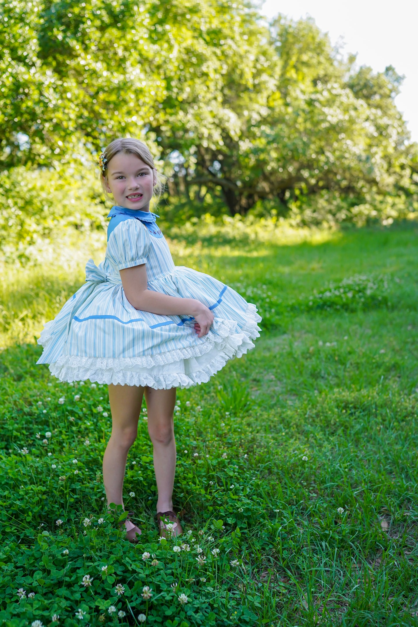 You Are My Sunshine Pettiskirt Dress and Blooms - READY TO SHIP