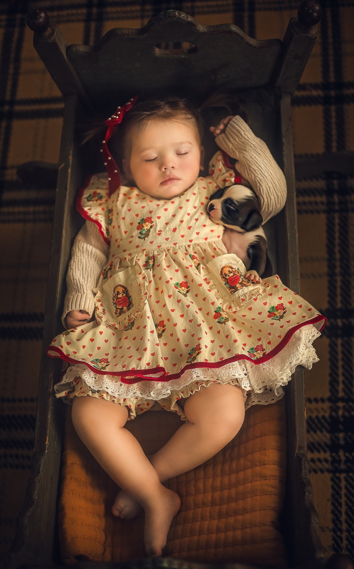 Myla's Puppy Love Pinafore
