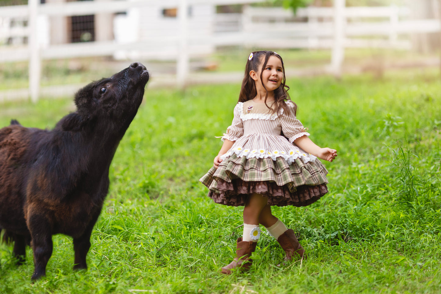 Highland Honey Pettiskirt Dress and Blooms - PREORDER