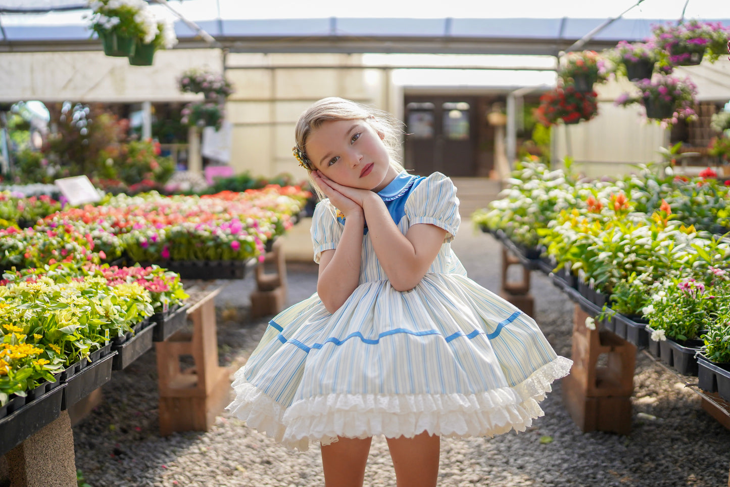 You Are My Sunshine Pettiskirt Dress and Blooms - READY TO SHIP