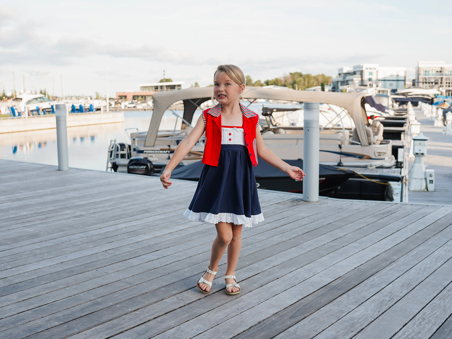 Rosalie's Seaside Adventure Dress and Vest set