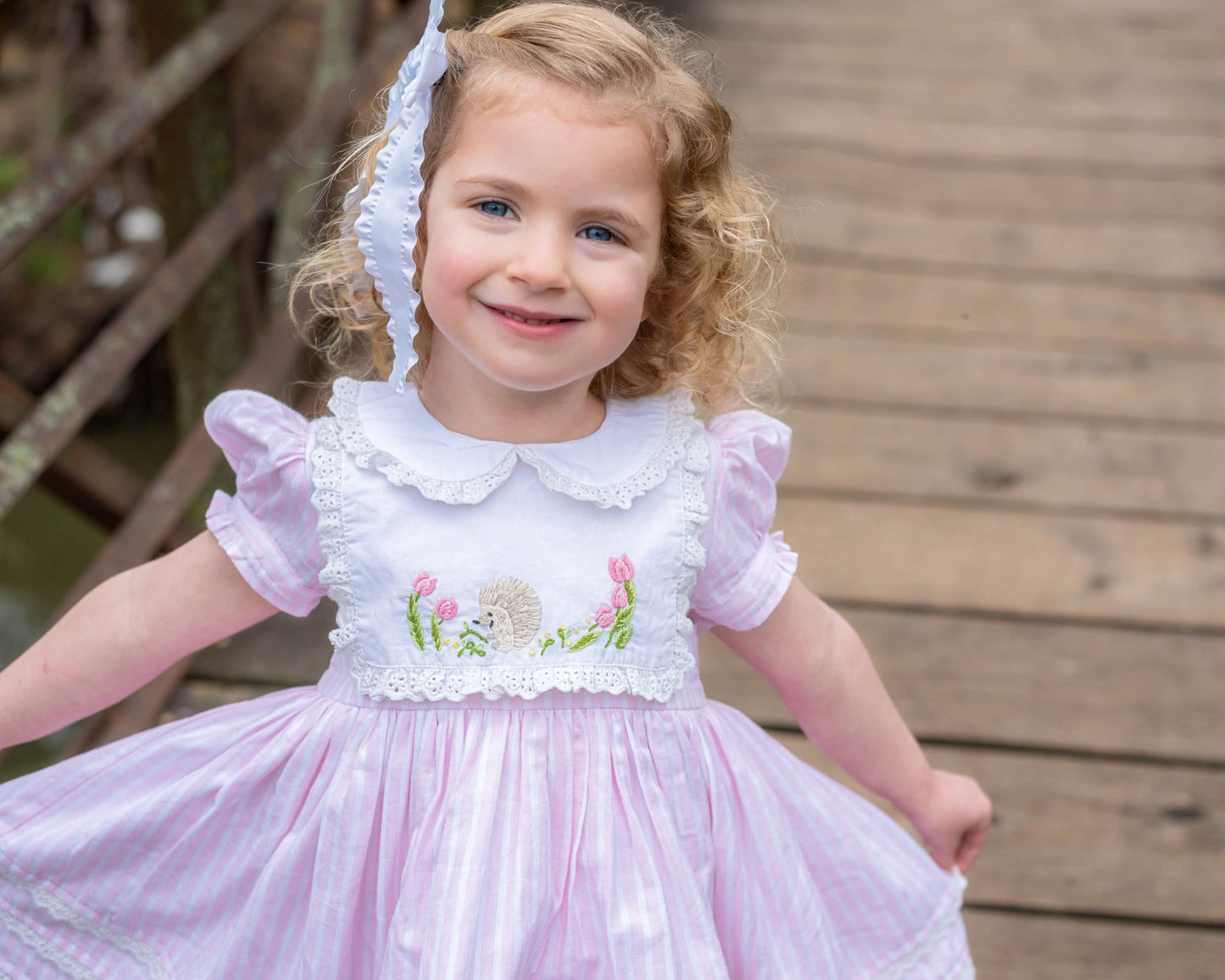 Kaliana's HedgeHugs & Kisses dress-ready to ship