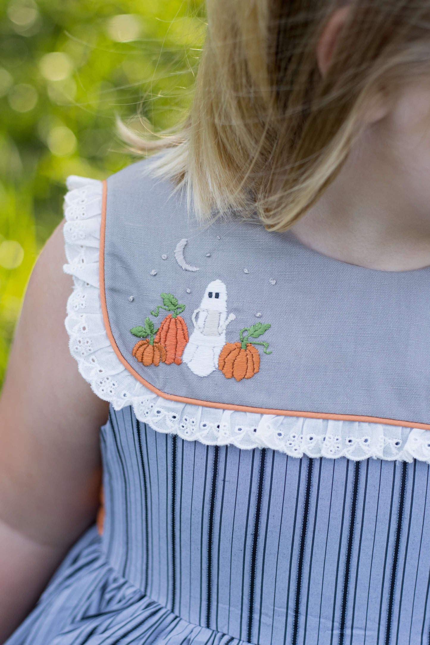 Olivia's Eerie-sistible October Pettiskirt dress and blooms-READY TO SHIP