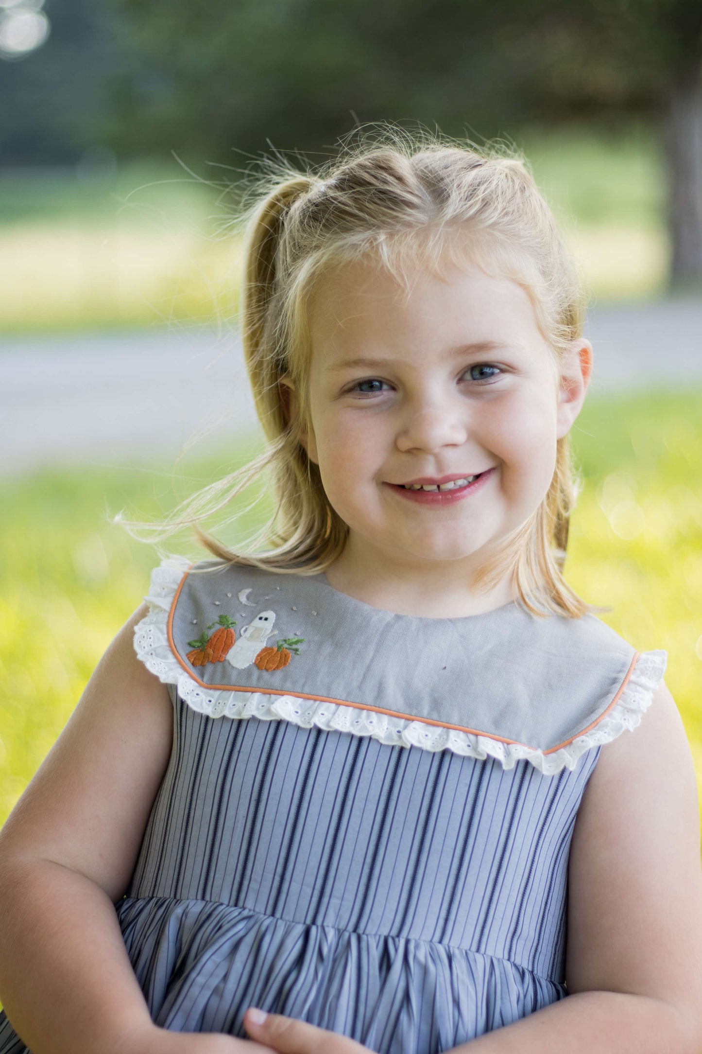 Olivia's Eerie-sistible October Pettiskirt dress and blooms-READY TO SHIP