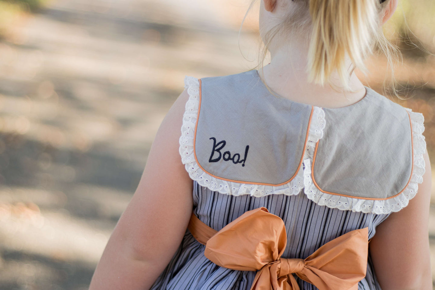 Olivia's Eerie-sistible October Pettiskirt dress and blooms-READY TO SHIP