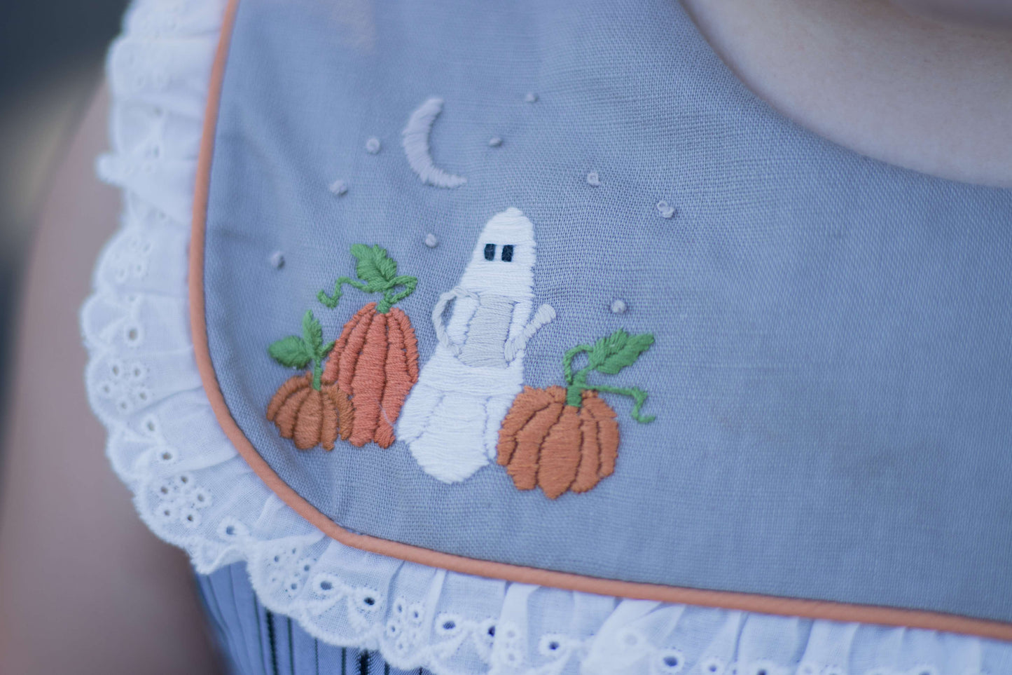 Olivia's Eerie-sistible October Pettiskirt dress and blooms-READY TO SHIP