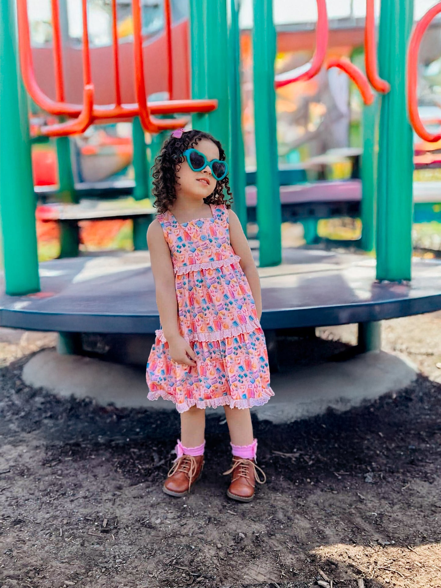 Passport to Play Cotton Knit Dress - PREORDER