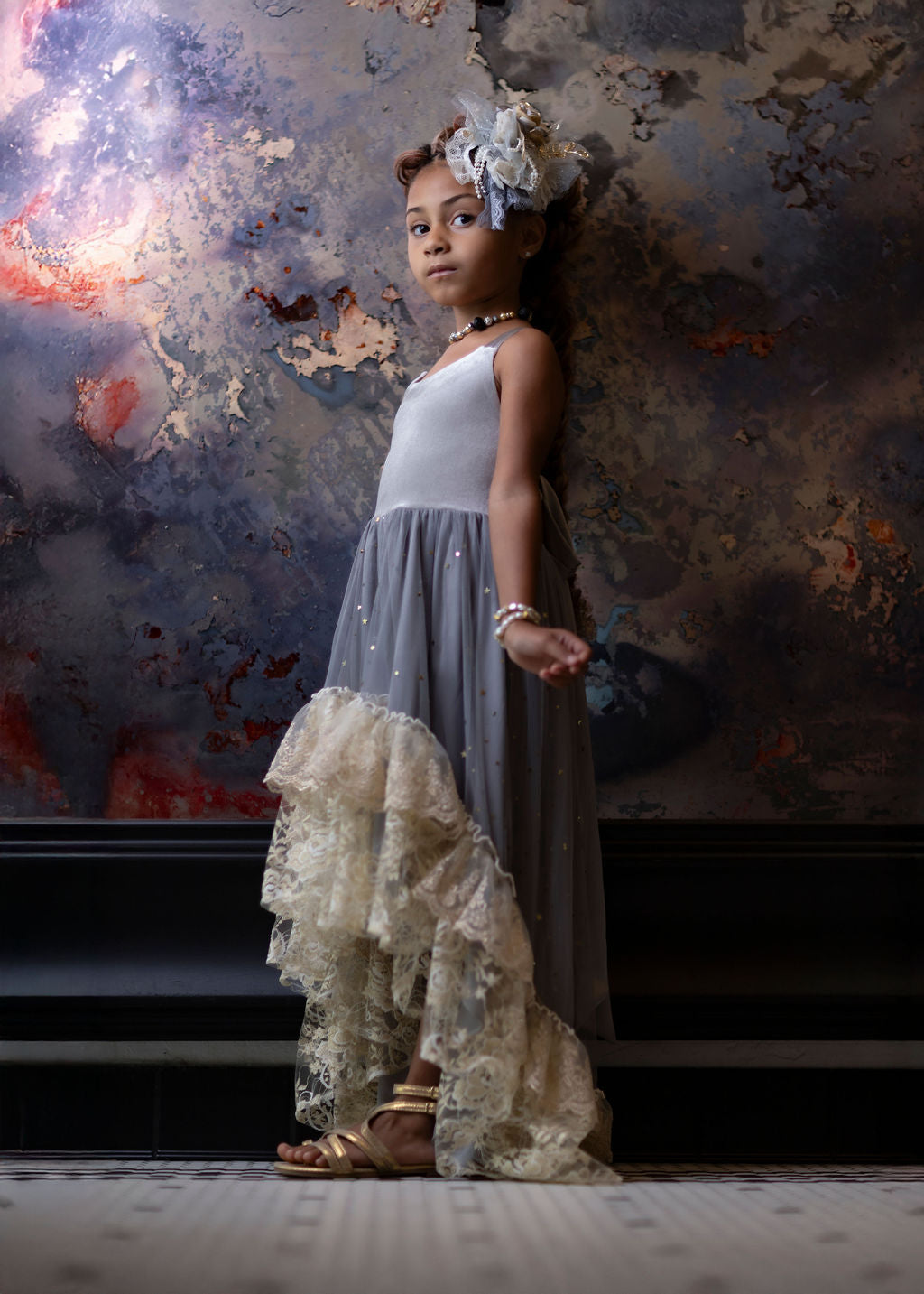 Silver Solstice Hi-Low Dress Maxi - PREORDER