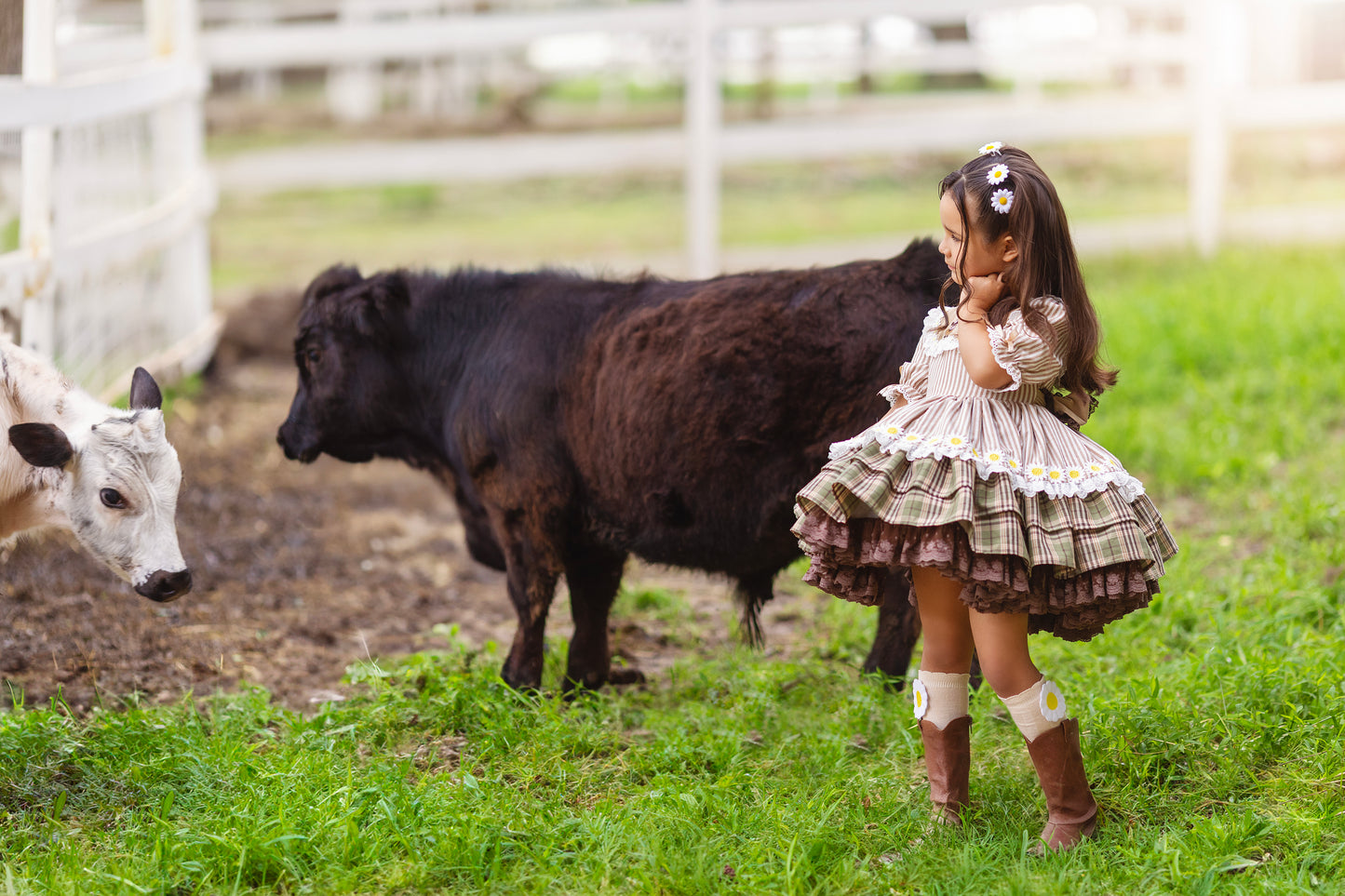 Highland Honey Pettiskirt Dress and Blooms - PREORDER