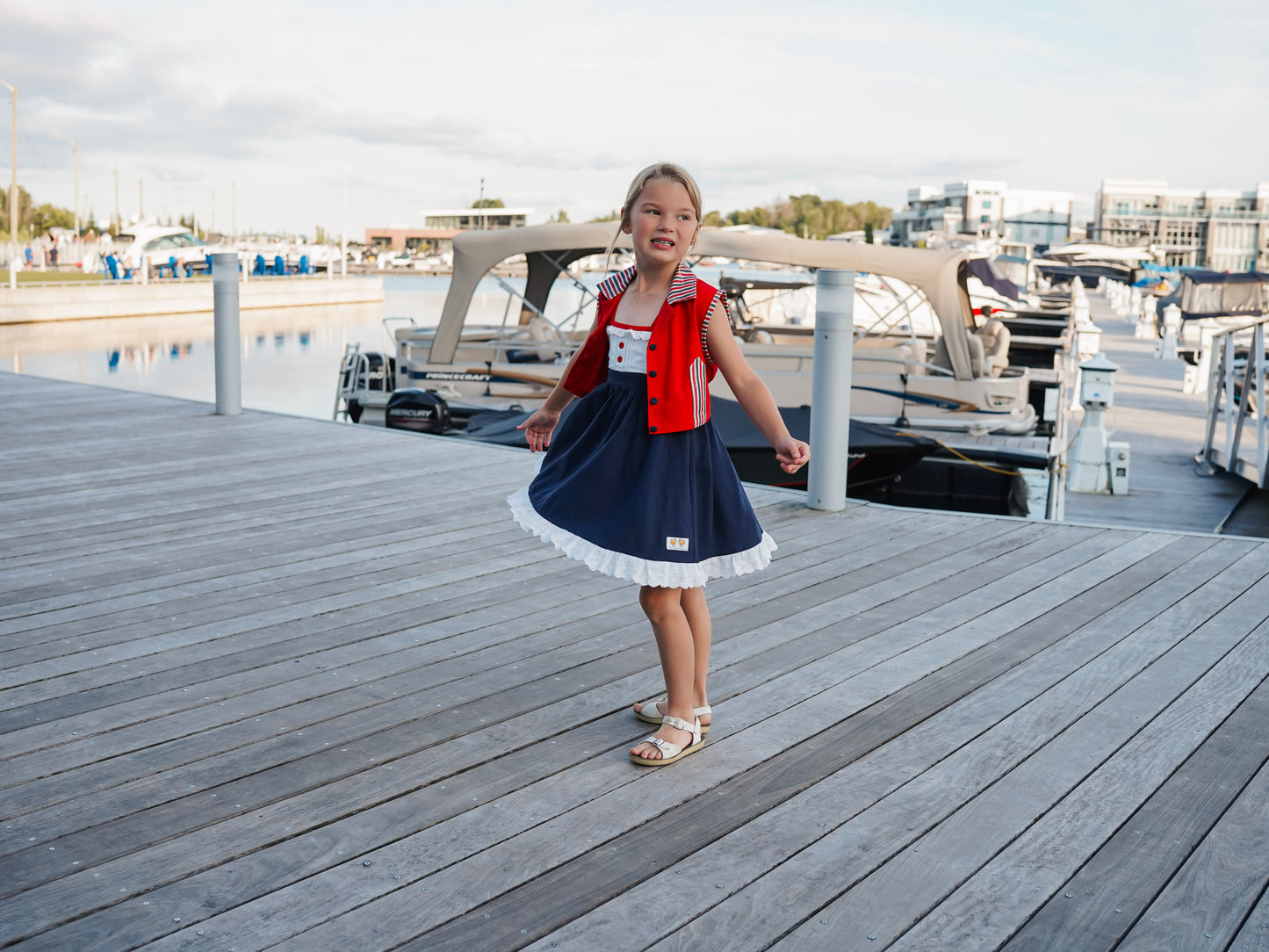 Rosalie's Seaside Adventure Dress and Vest set