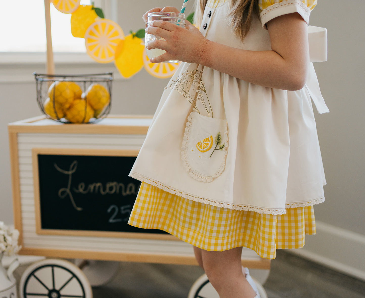 Simply Zestful Lemon Dress - Ready to Ship