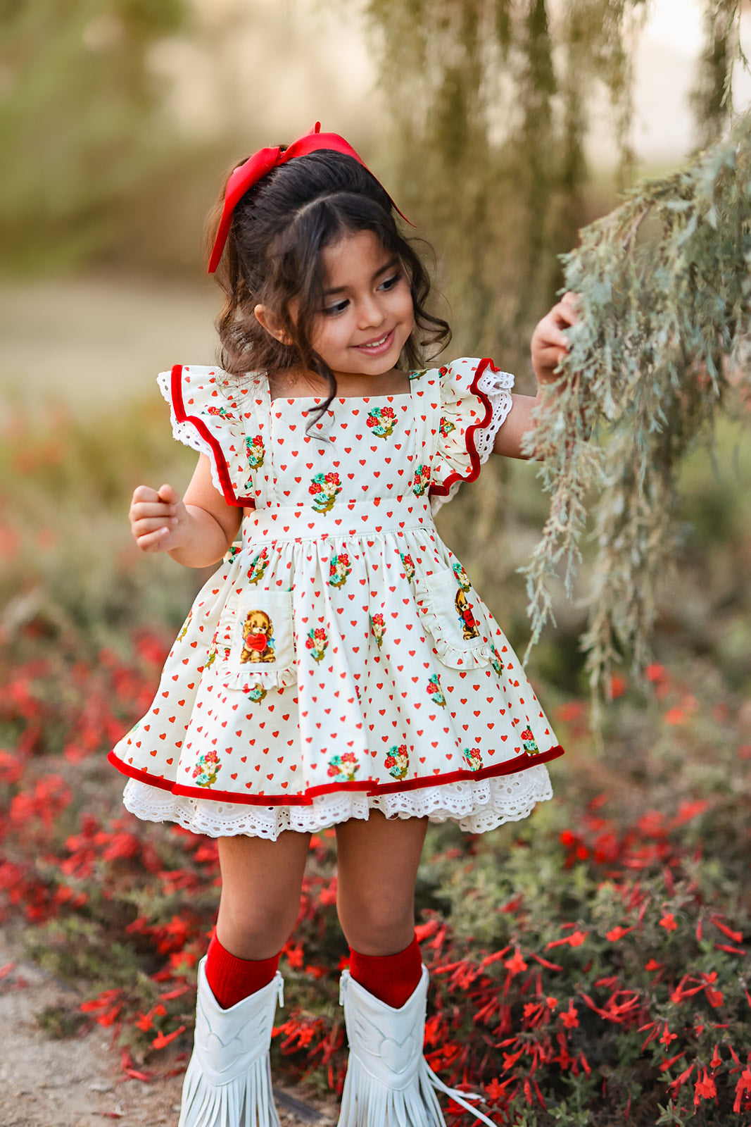 Myla's Puppy Love Pinafore