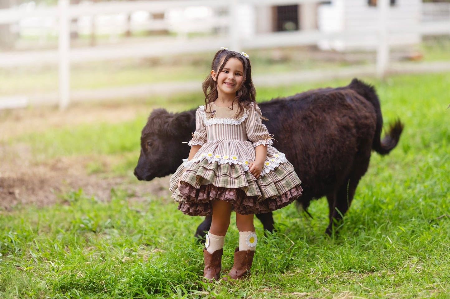 Highland Honey Pettiskirt Dress and Blooms - PREORDER