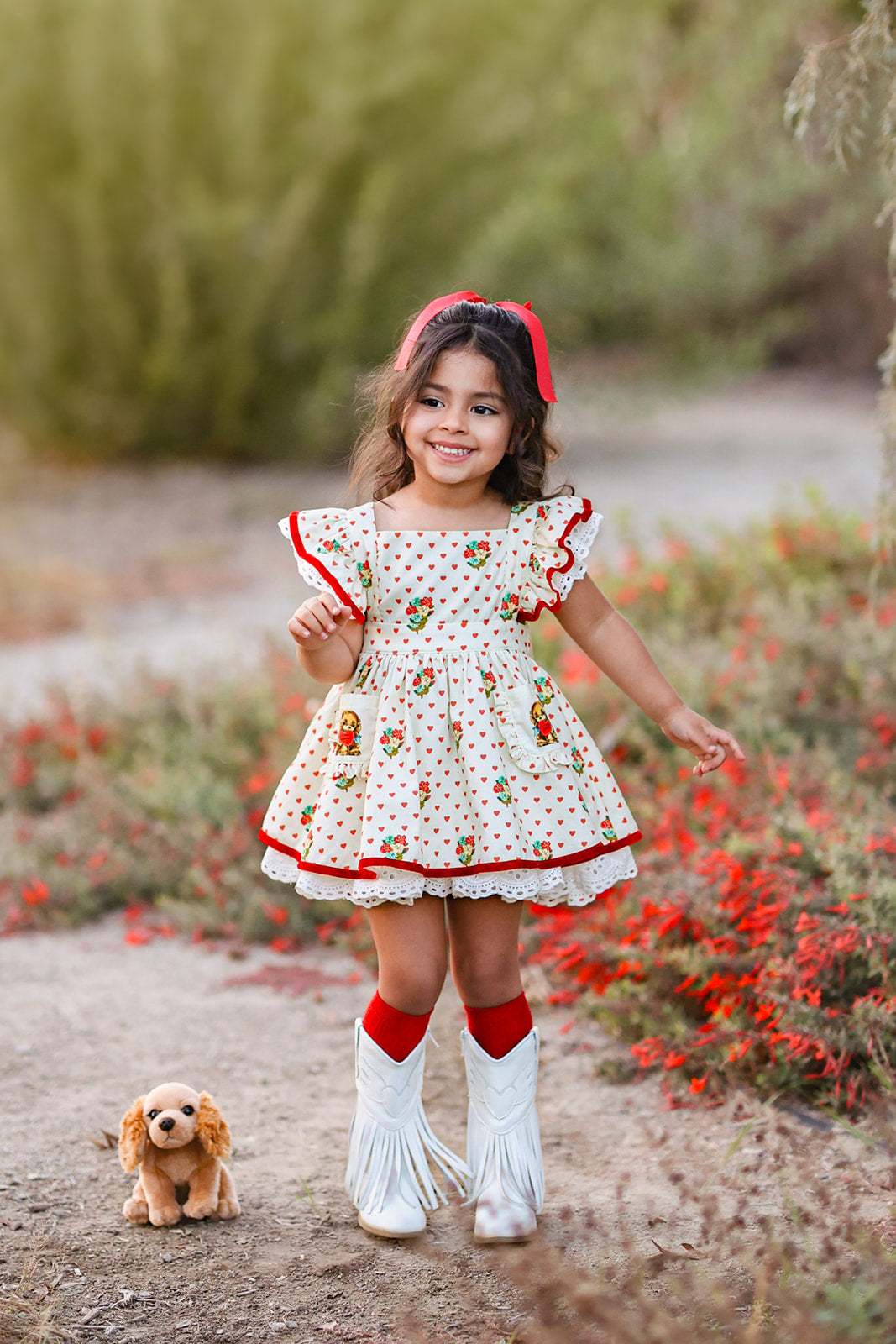 Myla's Puppy Love Pinafore