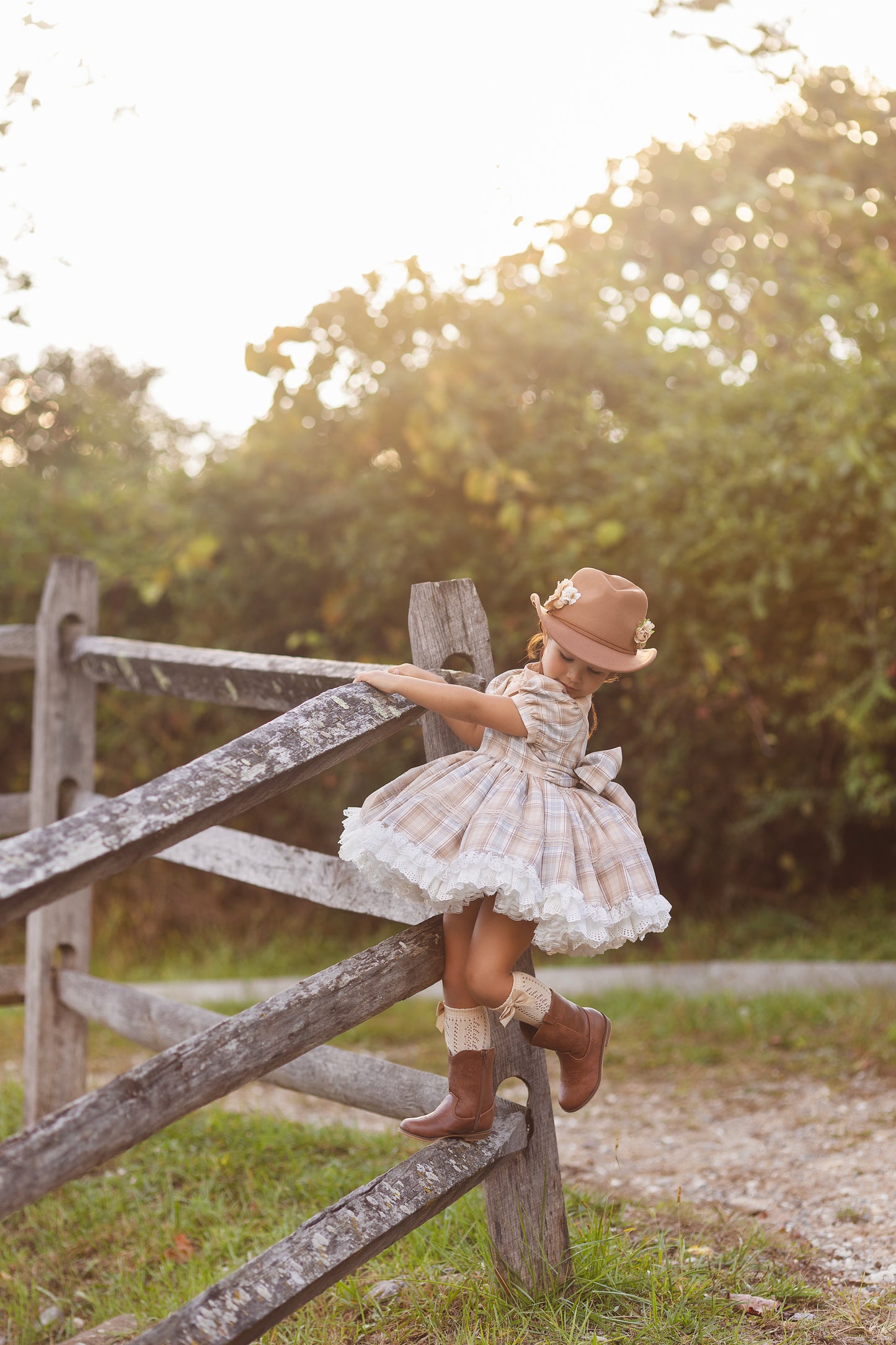 Gentry's Country Chic Vintage Plaid dress and bloomers - READY TO SHIP