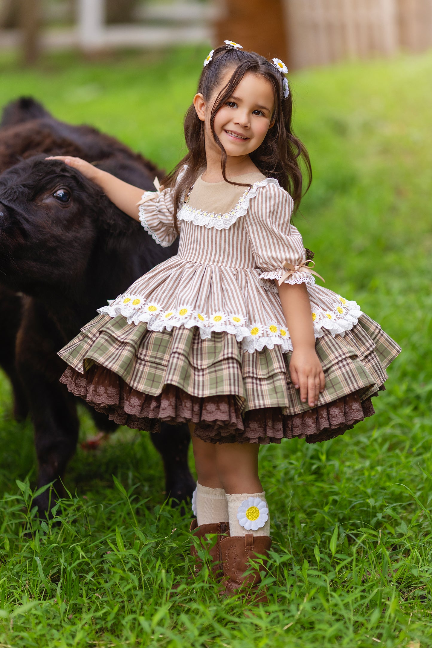 Highland Honey Pettiskirt Dress and Blooms - PREORDER