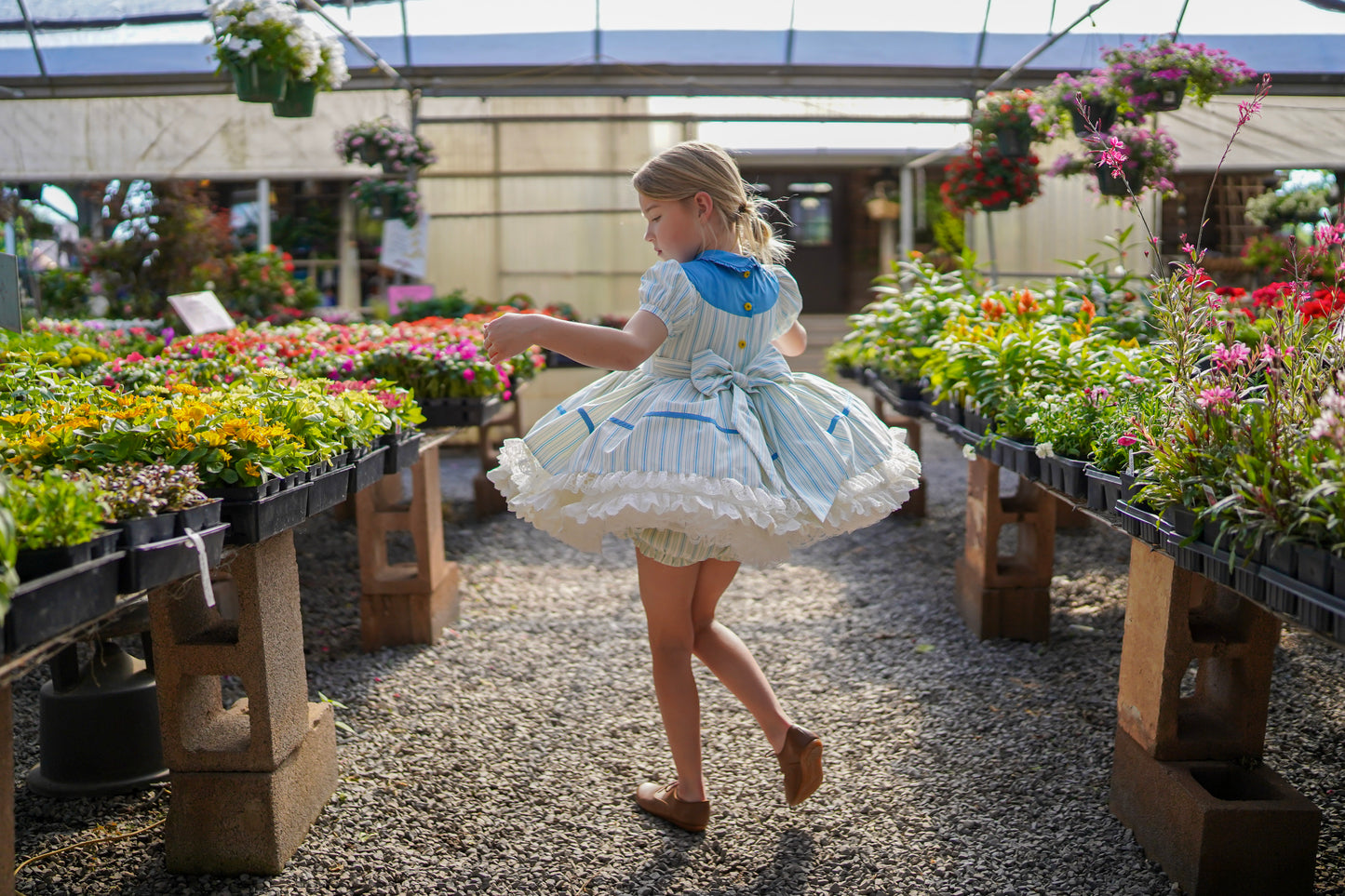 You Are My Sunshine Pettiskirt Dress and Blooms - READY TO SHIP