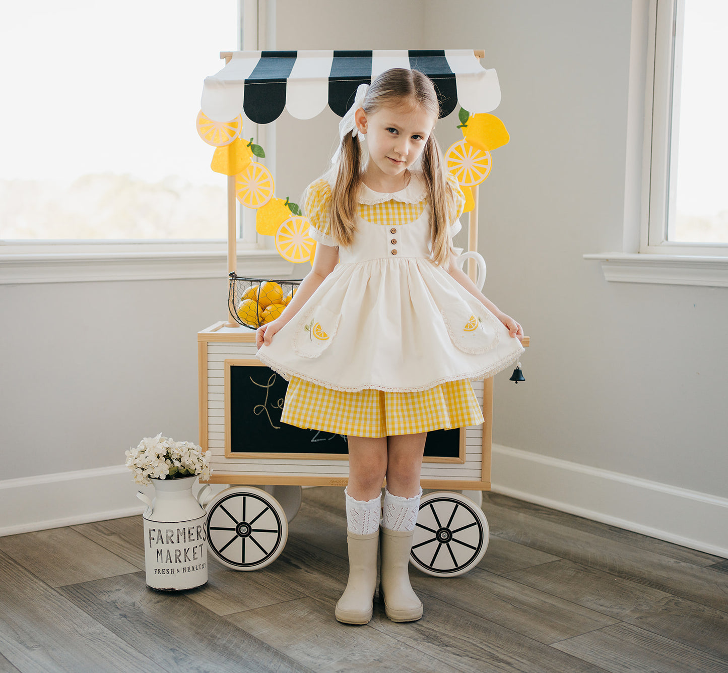 Simply Zestful Lemon Dress - Ready to Ship