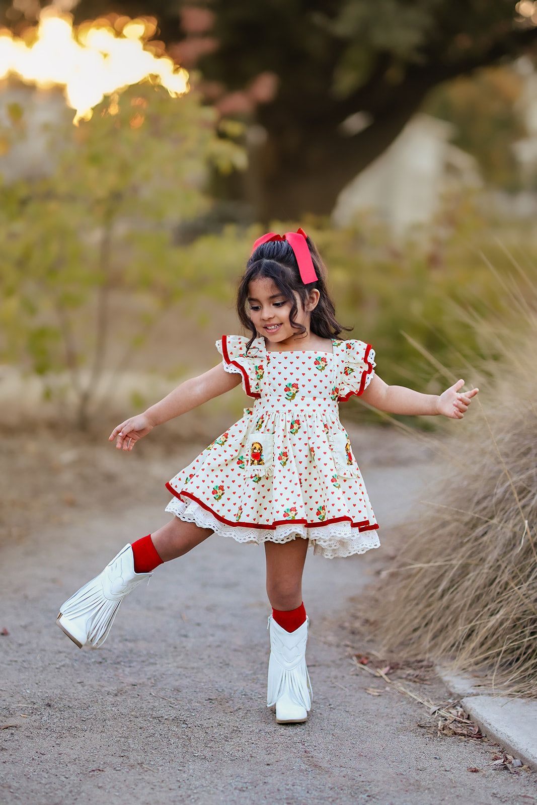 Myla's Puppy Love Pinafore