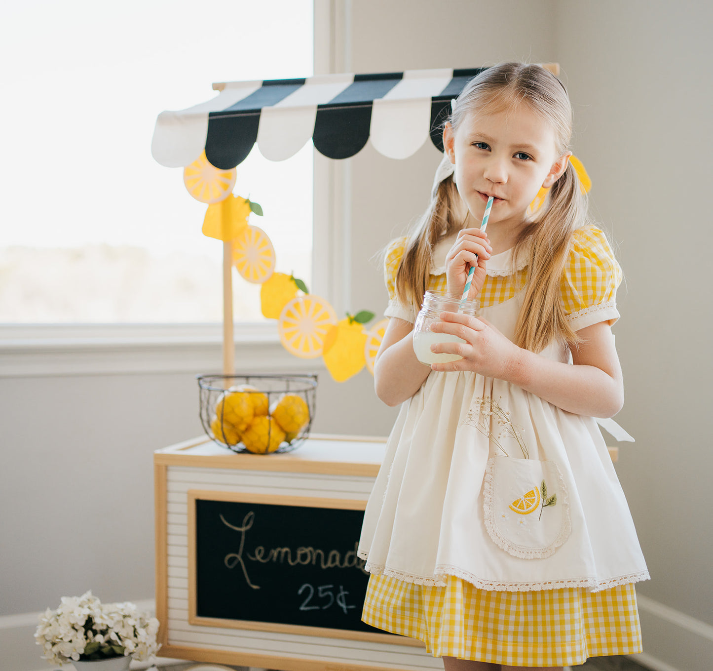 Simply Zestful Lemon Dress - Ready to Ship